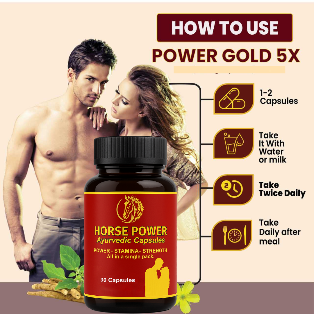 Horse Power Capsule - Herbal Capsule For Improve Strength And Stamina