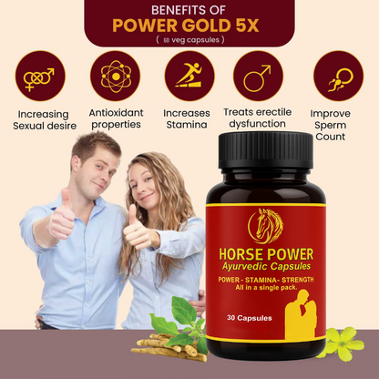 Horse Power Capsule - Herbal Capsule For Improve Strength And Stamina