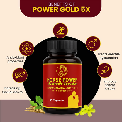 Horse Power Capsule - Herbal Capsule For Improve Strength And Stamina